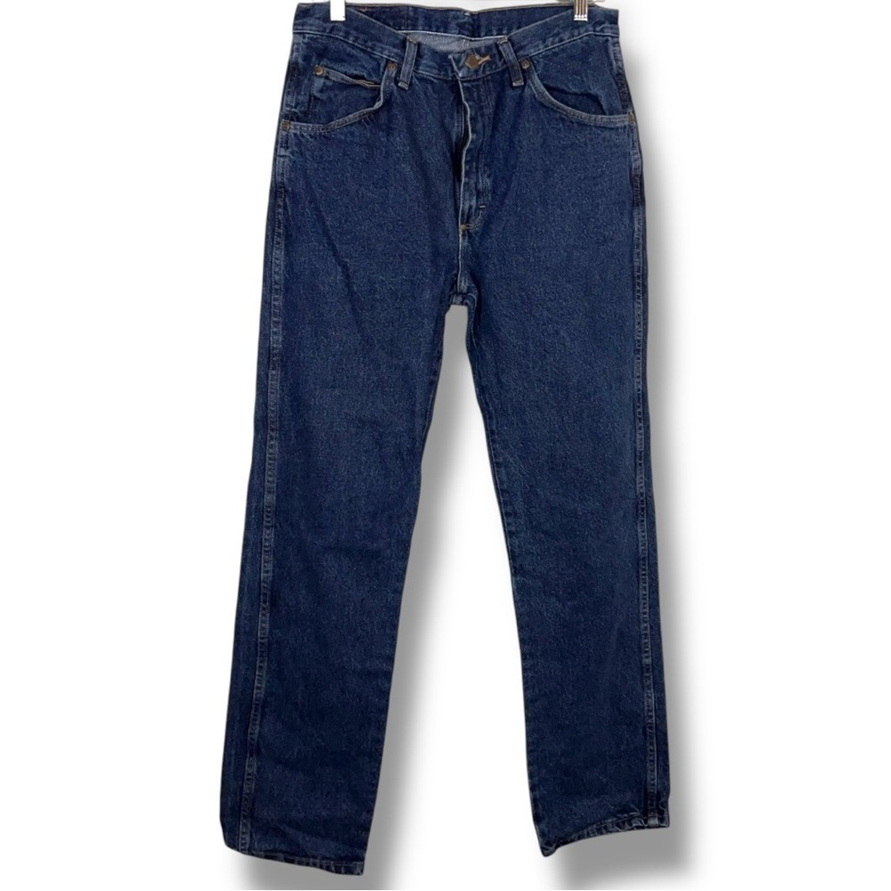 33x34 Wrangler Blue Denim Regular Fit Jeans Vintage Western 90s